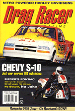 Drag Racer Magazine November 98
